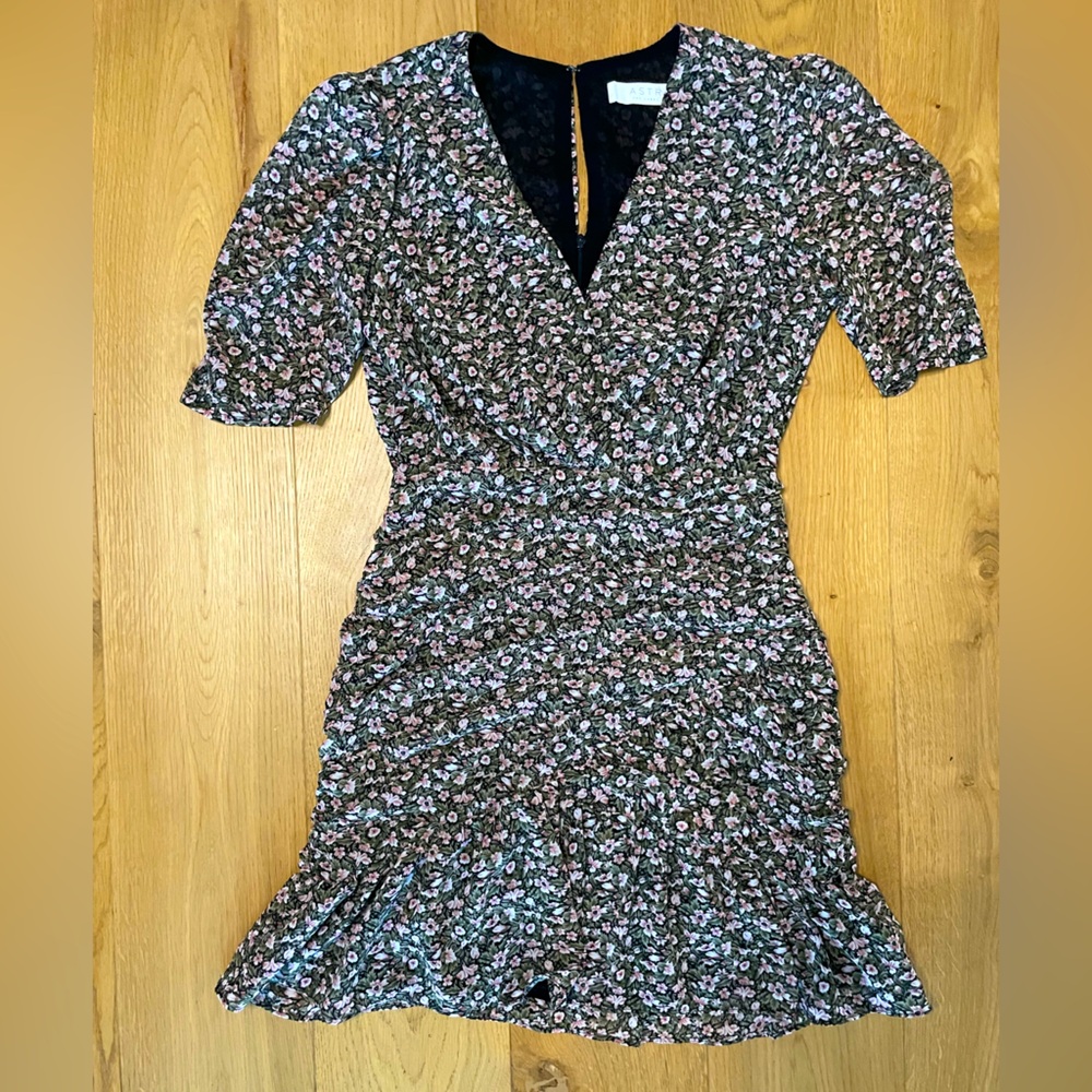 (For Love & Lemons Style) ASTR Black Floral mini dress size small